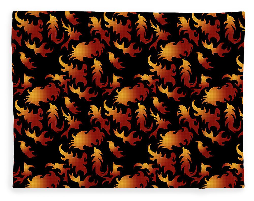 Abstract Flames - Blanket