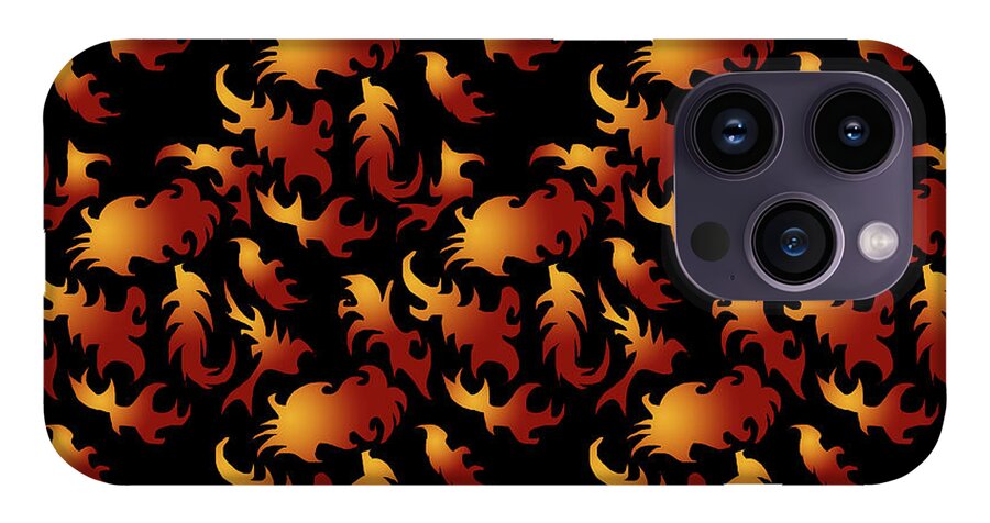 Abstract Flames - Phone Case