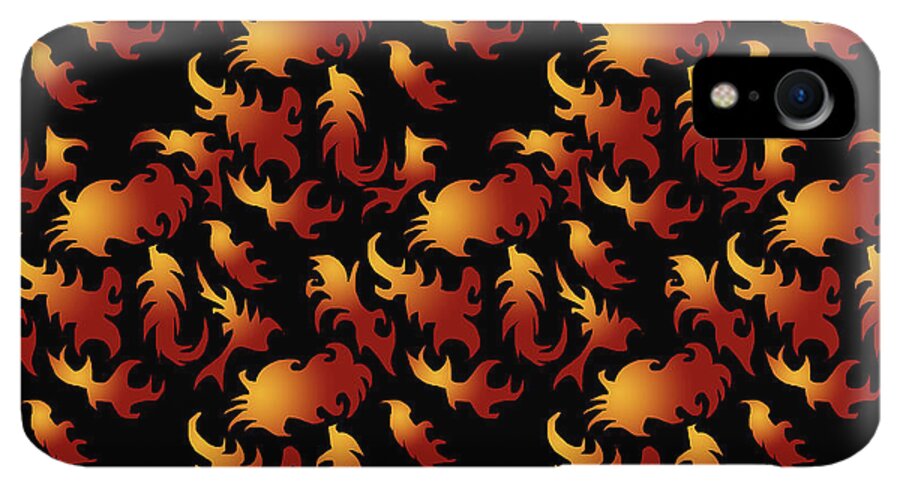 Abstract Flames - Phone Case