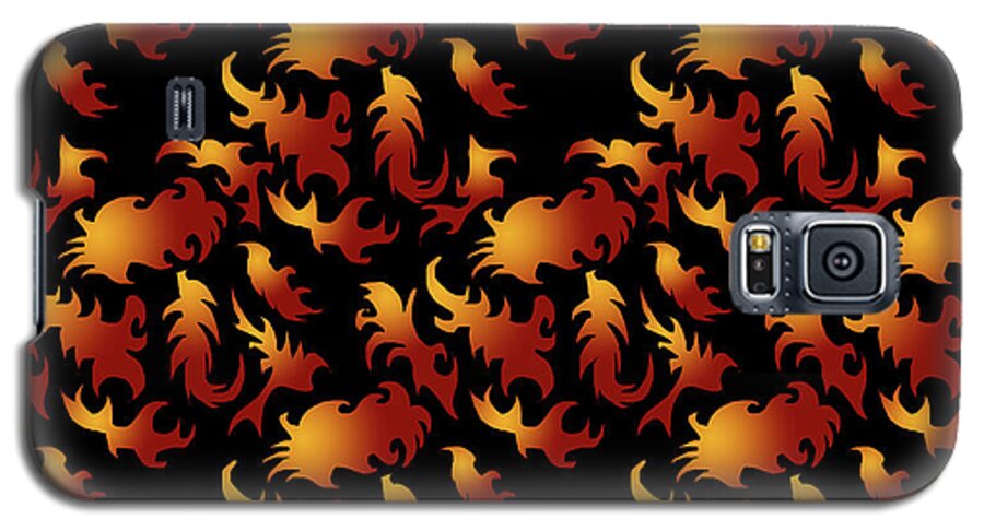 Abstract Flames - Phone Case