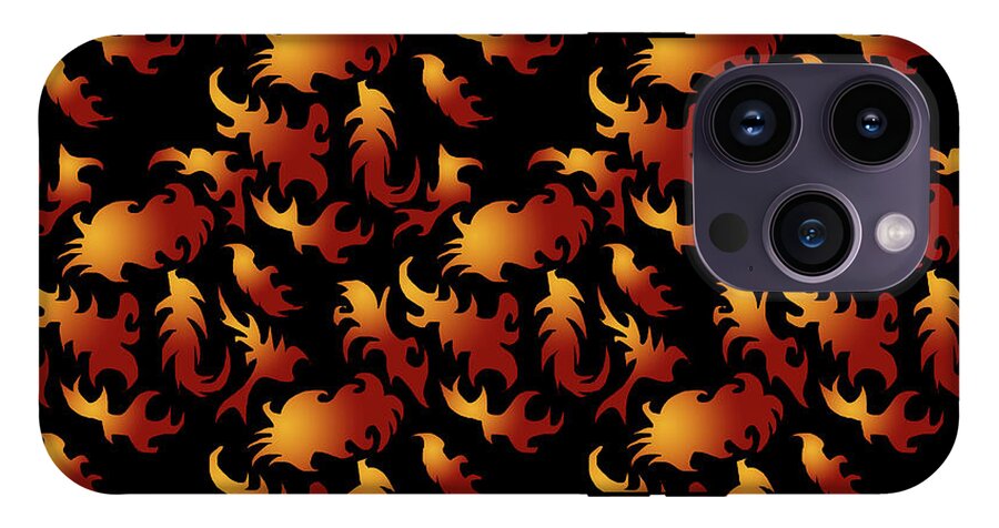 Abstract Flames - Phone Case