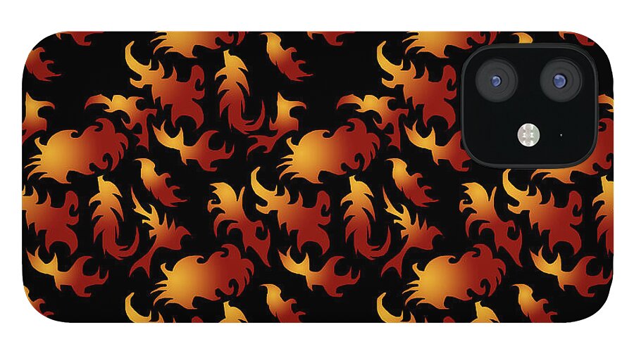 Abstract Flames - Phone Case