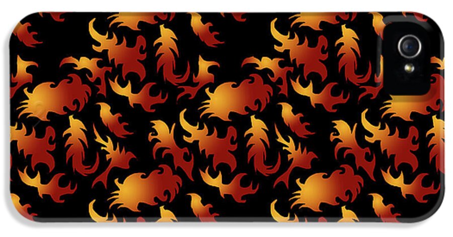 Abstract Flames - Phone Case