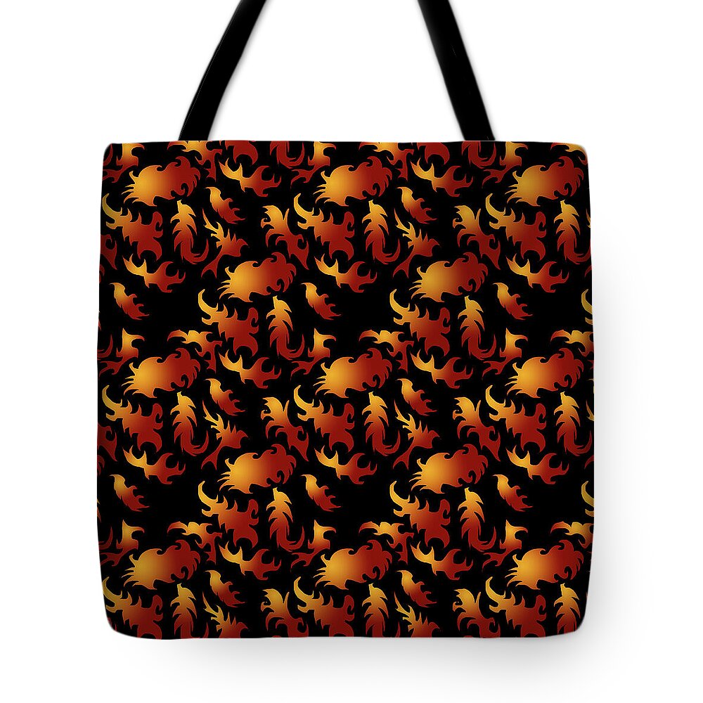 Abstract Flames - Tote Bag