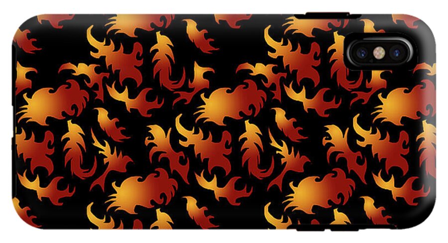 Abstract Flames - Phone Case