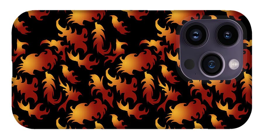 Abstract Flames - Phone Case