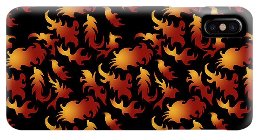 Abstract Flames - Phone Case