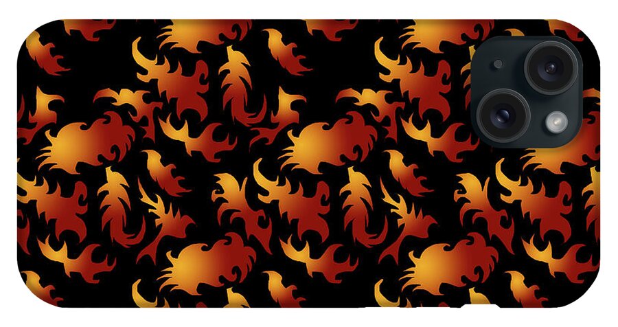 Abstract Flames - Phone Case