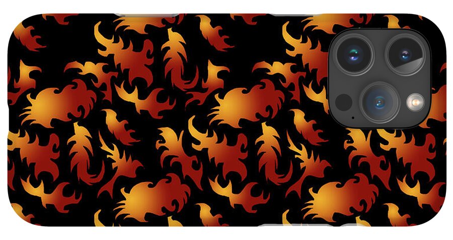 Abstract Flames - Phone Case