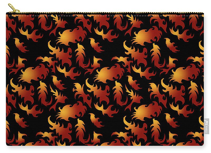 Abstract Flames - Zip Pouch