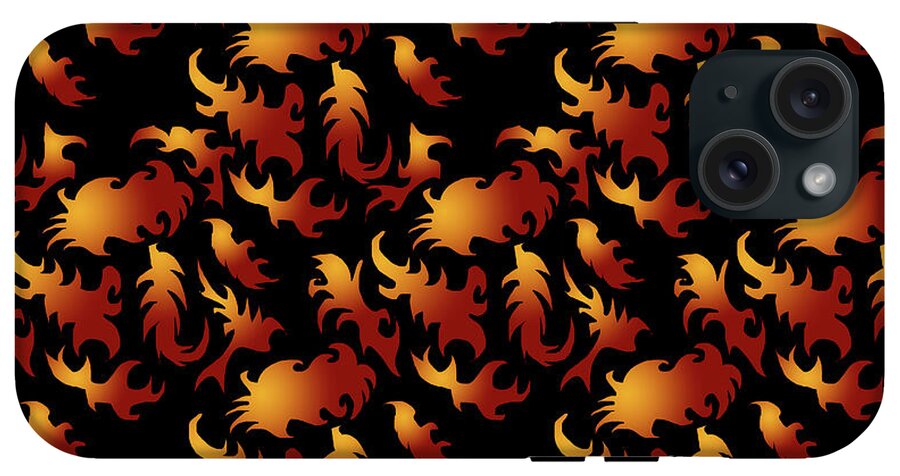 Abstract Flames - Phone Case