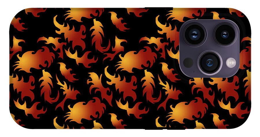 Abstract Flames - Phone Case