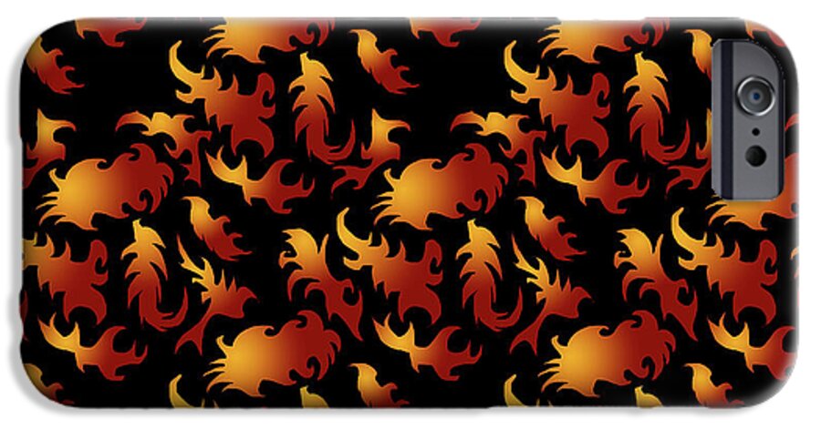 Abstract Flames - Phone Case