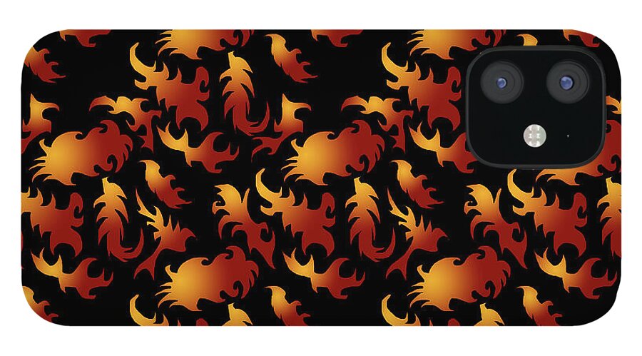 Abstract Flames - Phone Case