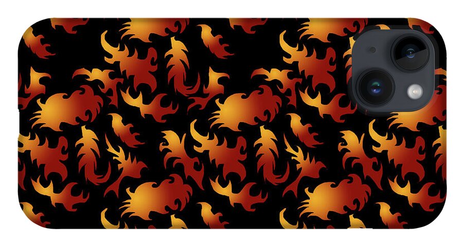 Abstract Flames - Phone Case