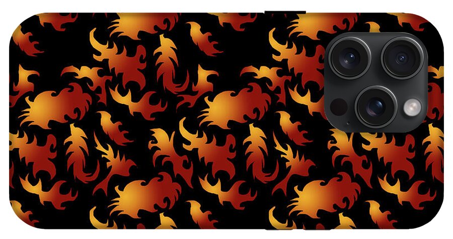 Abstract Flames - Phone Case