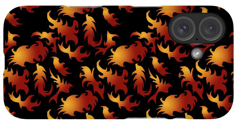 Abstract Flames - Phone Case