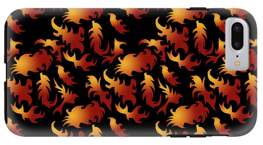 Abstract Flames - Phone Case