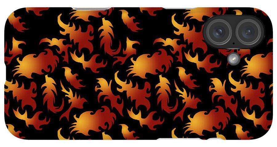 Abstract Flames - Phone Case