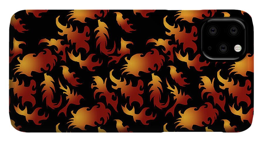 Abstract Flames - Phone Case