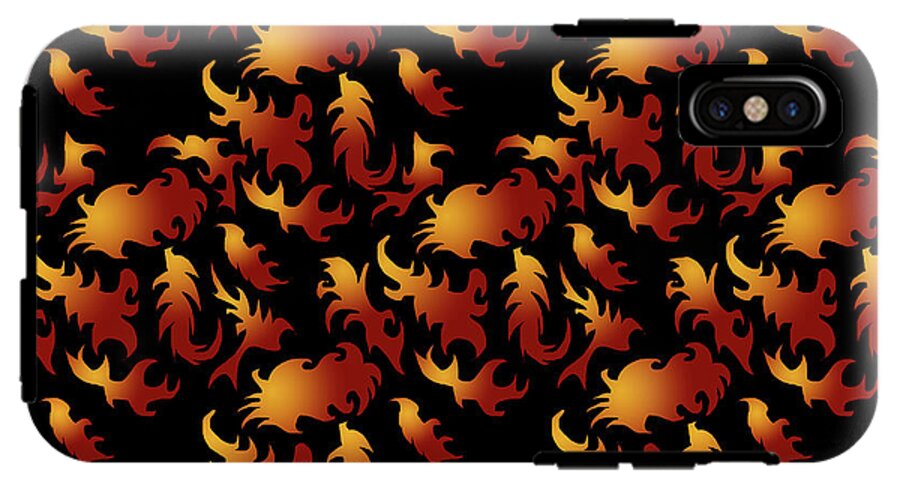 Abstract Flames - Phone Case