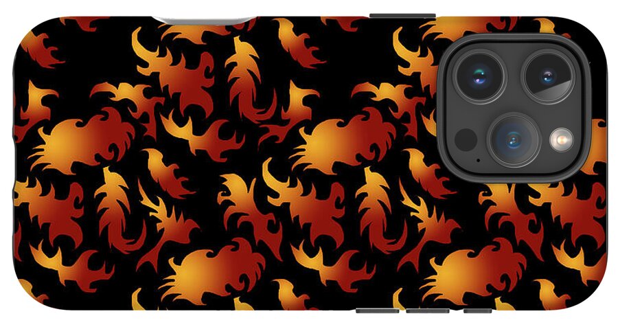 Abstract Flames - Phone Case