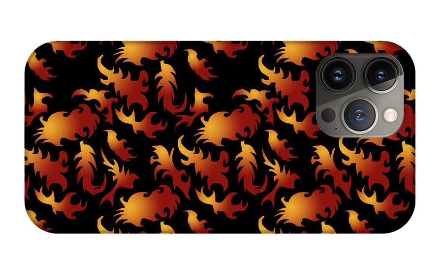 Abstract Flames - Phone Case