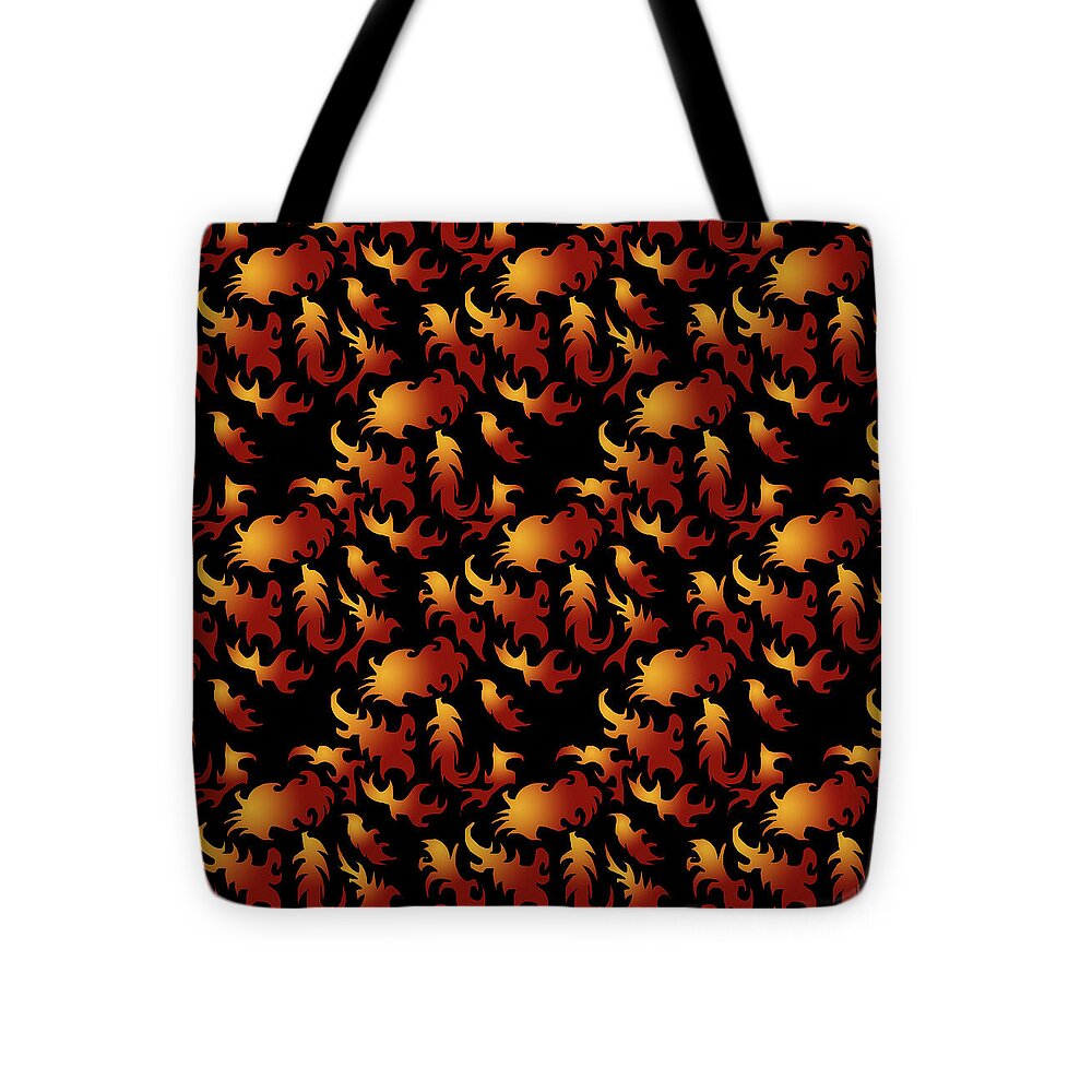 Abstract Flames - Tote Bag