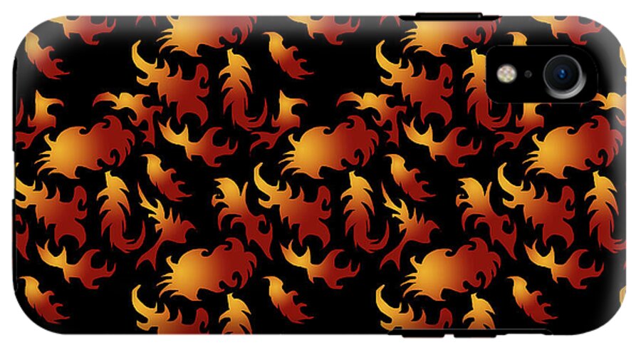 Abstract Flames - Phone Case