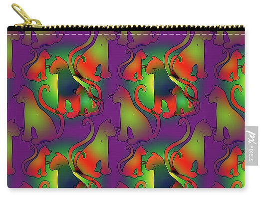 Abstract Rainbow Cats - Zip Pouch