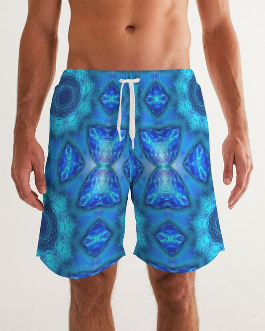 Blue Ocean Kaleidoscope Men's All-Over Print Swim Trunk
