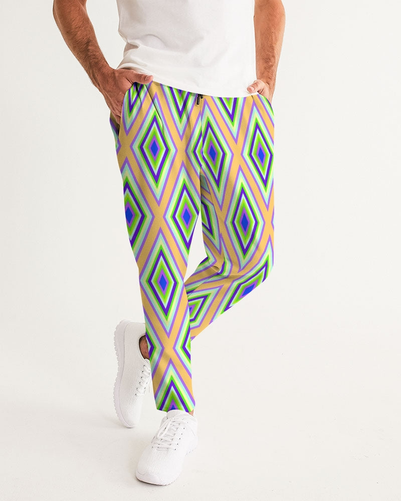 Colorful Diamonds Variation 1 Men's All-Over Print Joggers