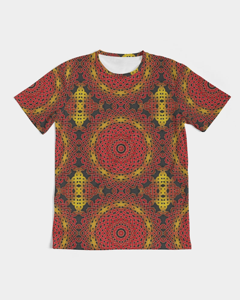 Celtic Orange Spiral Men's All-Over Print Tee