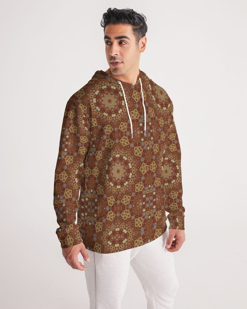 Checkered Star Geometry Men's All-Over Print Hoodie