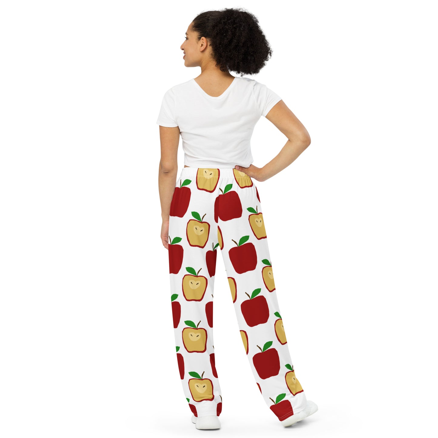 Apple Polkadots All-over print unisex wide-leg pants