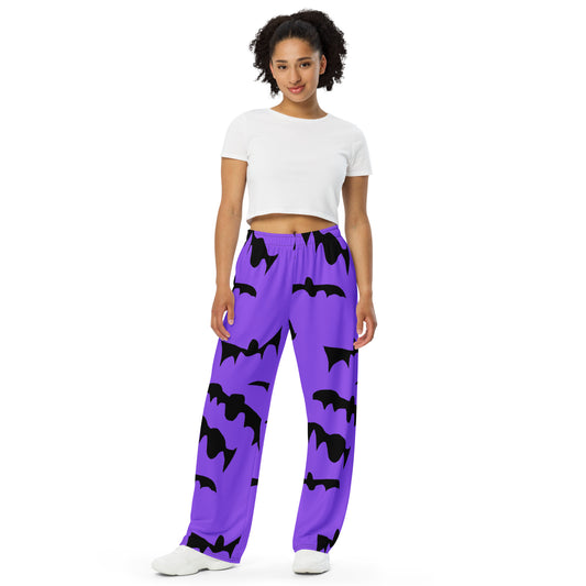 Bats Pattern All-over print unisex wide-leg pants