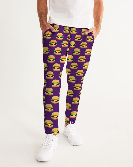 Cheeseburger Pattern Men's All-Over Print Joggers