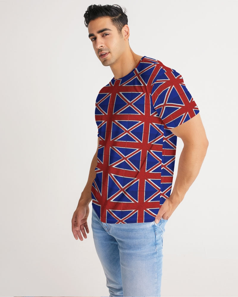 British Flag Pattern Men's All-Over Print Tee