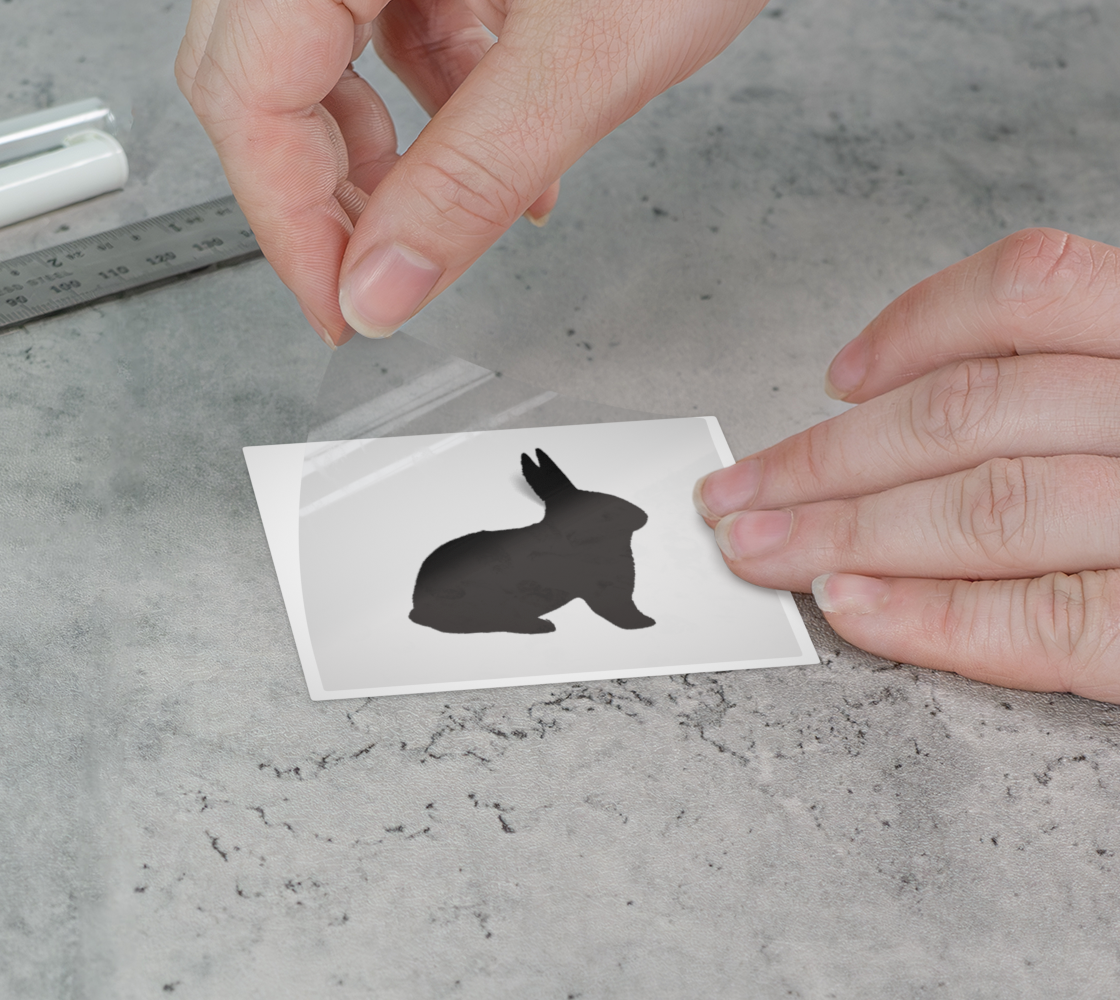 Bunny Silhouette Sticker