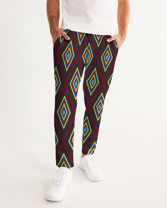 Colorful Diamonds Men's All-Over Print Joggers