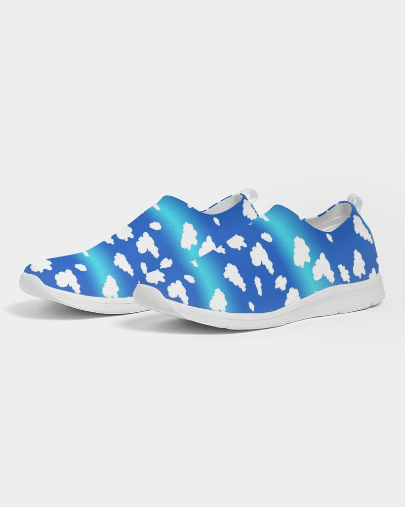 Clouds Pattern Men's Slip-On Flyknit Shoe