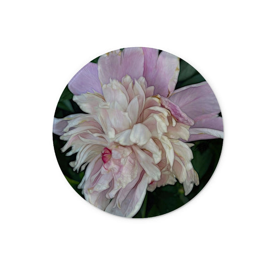 June Peony Glass Chopping Board