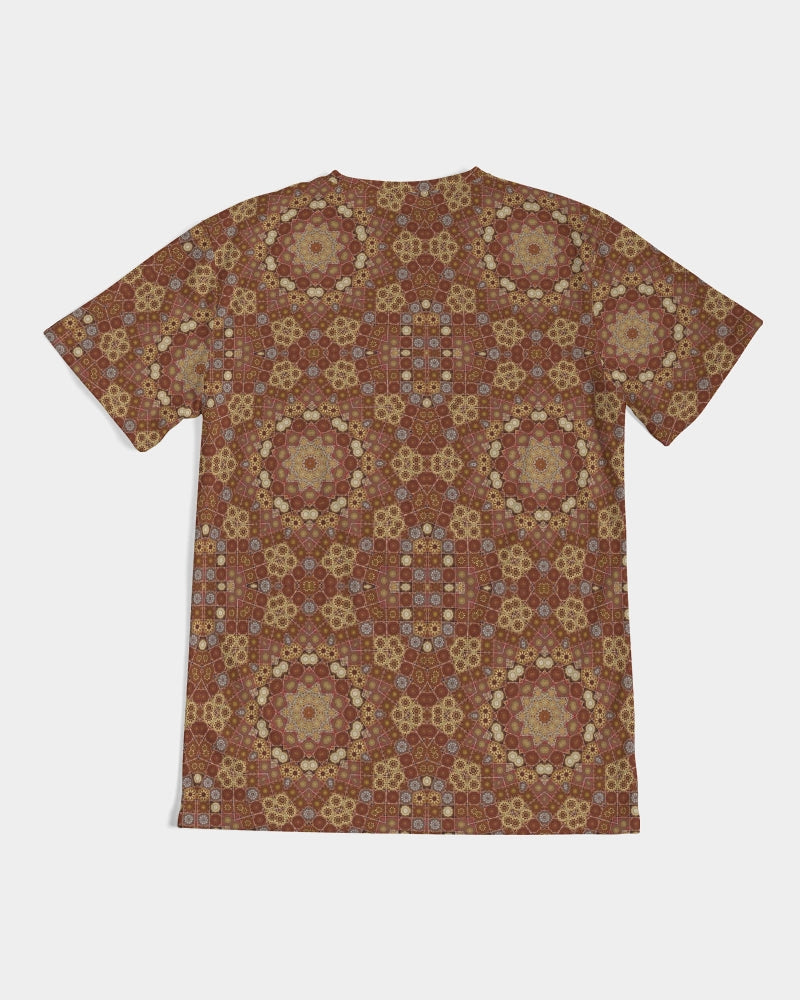 Checkered Star Geometry Men's All-Over Print Tee