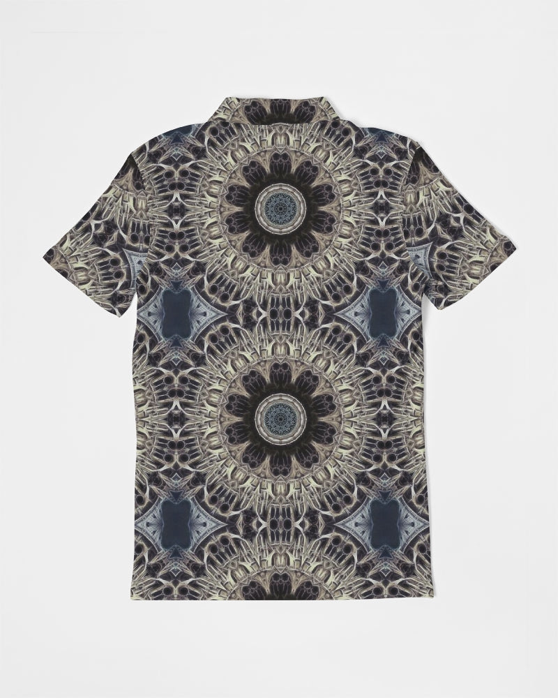 Cathedral Kaleidoscope Men's All-Over Print Slim Fit Short Sleeve Polo