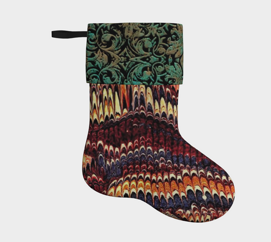 Marbled Christmas Stocking