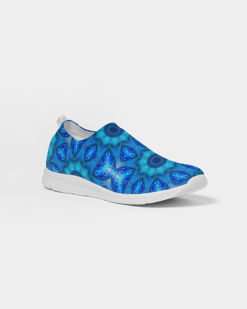 Blue Ocean Kaleidoscope Men's Slip-On Flyknit Shoe