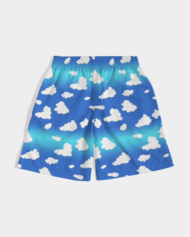 Clouds Pattern Men's All-Over Print Jogger Shorts