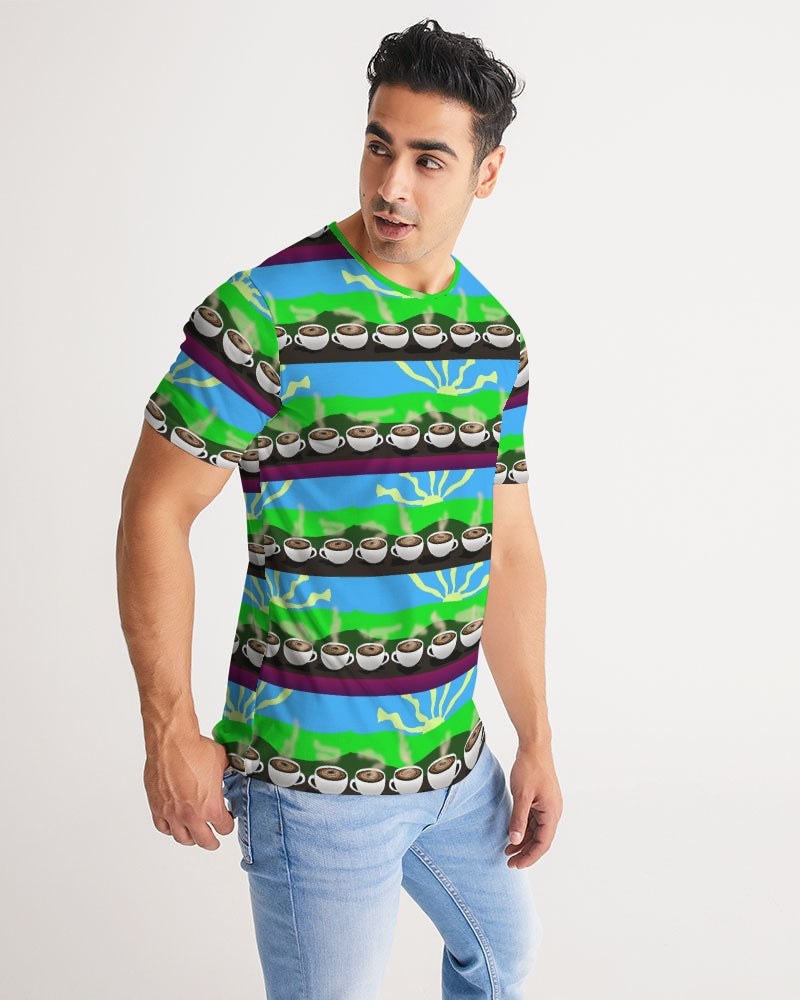 Coffee Morning Pattern Men's All-Over Print Tee