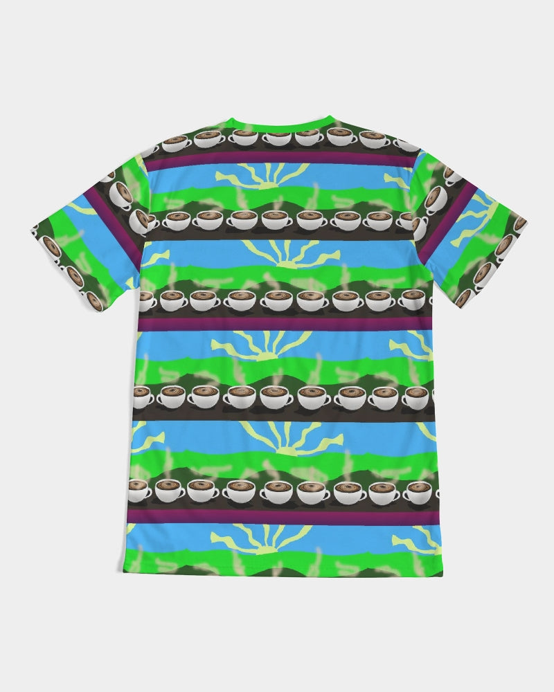 Coffee Morning Pattern Men's All-Over Print Tee