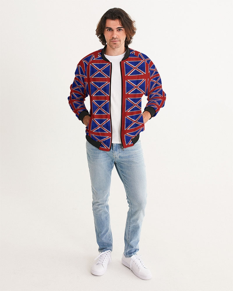 British Flag Pattern Men's All-Over Print Bomber Jacket